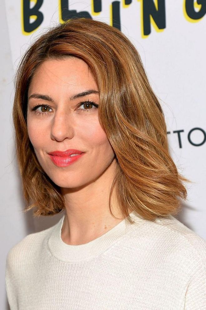 Sofia Coppola keeps her hair out of her face with a round brush blowdry.

Photo: Getty