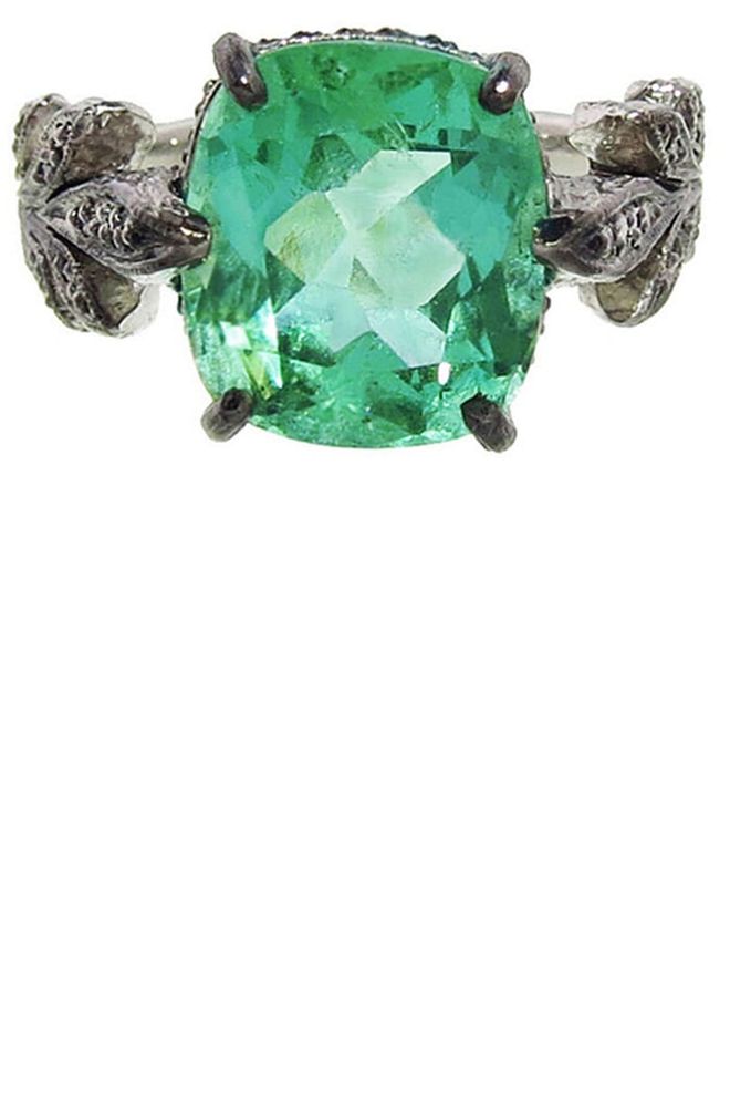 Emerald "Leafside" ring, $17,990, ylang23.com.
