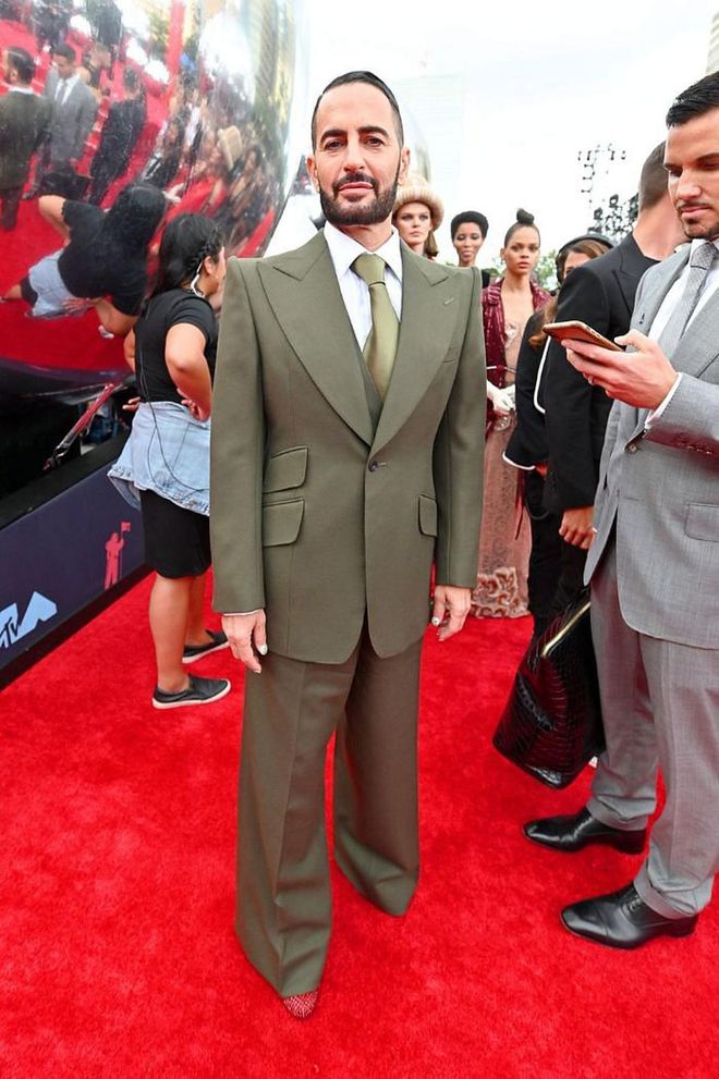 Marc Jacobs, who will receive the inaugural MTV Fashion Trailblazer Award tonight, wears an olive suit from his eponymous brand.

Photo: Getty