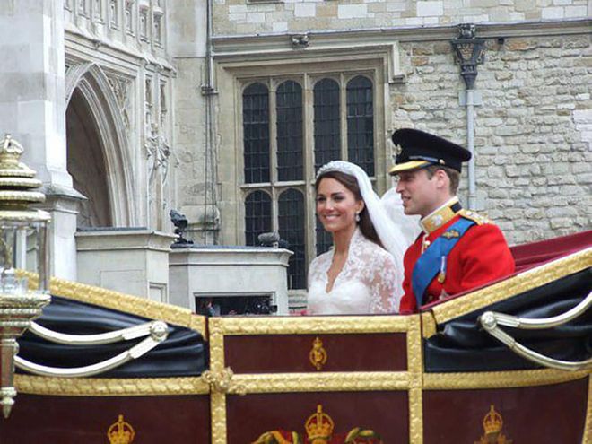 Captured by Anita Atkinson, who spent three nights camping outside Westminster Abbey in preparation for the 2011 Royal Wedding. The shots certainly prove the good seat she ended up having.