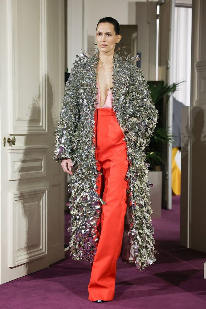 A fantastical, yet oddly practical (who doesn’t love a nice trouser?), look at Valentino. Photo: Getty Images