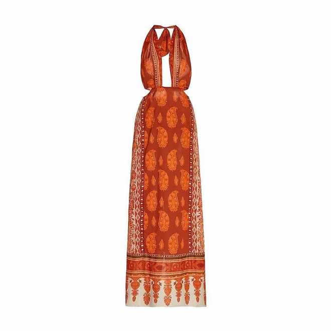 Old Indian Sun Printed Cotton Poplin Maxi Dress, $1,040, Johanna Oritz at Moda Operandi