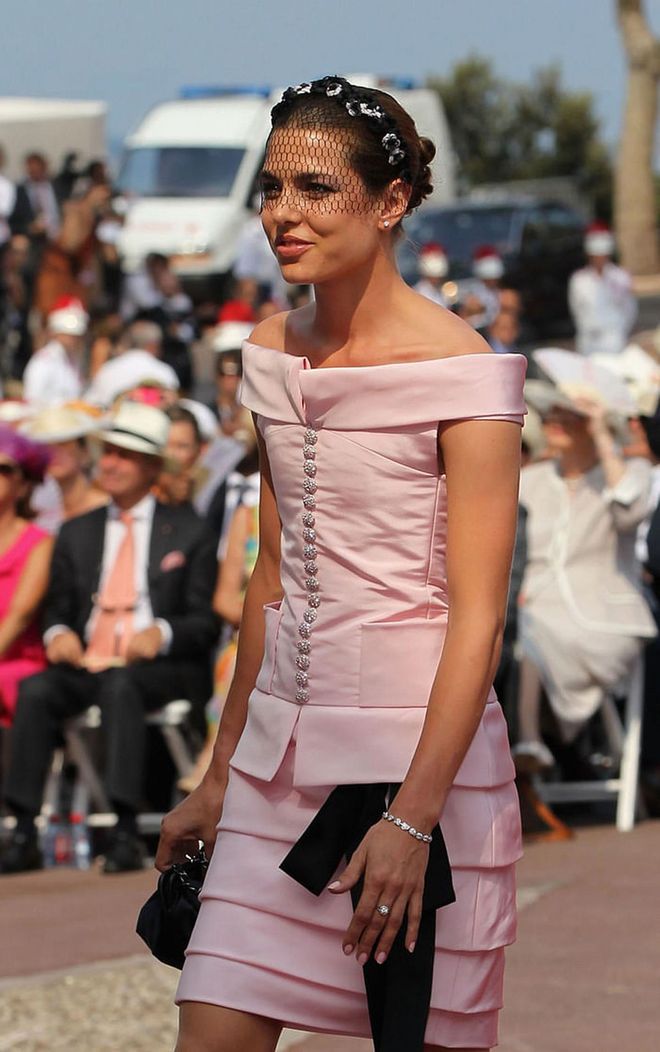 Definitely what we would wear to a wedding if we had Chanel on speed-dial. Photo: Rex Features