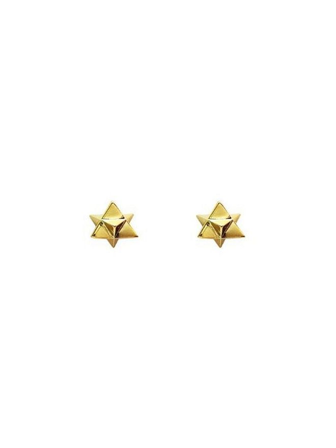 Singapore Jewellery Designer Mandy Wu's gold plated Star ear studs