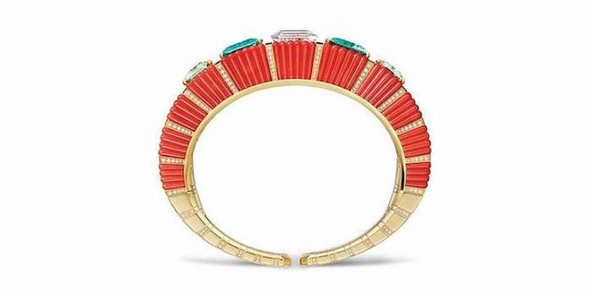 Gold and multi-gem Panthère Tropicale jewellery watch. (Photo: Cartier)