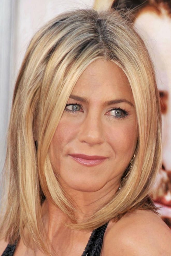 A gradual way to warm up to a bob? Begin with a lob like the one currently donned by Jennifer Aniston.