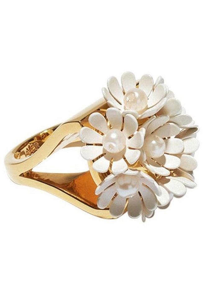 Lele Sadoughni ring, $145, shopBAZAAR.com. Photo: Studio D