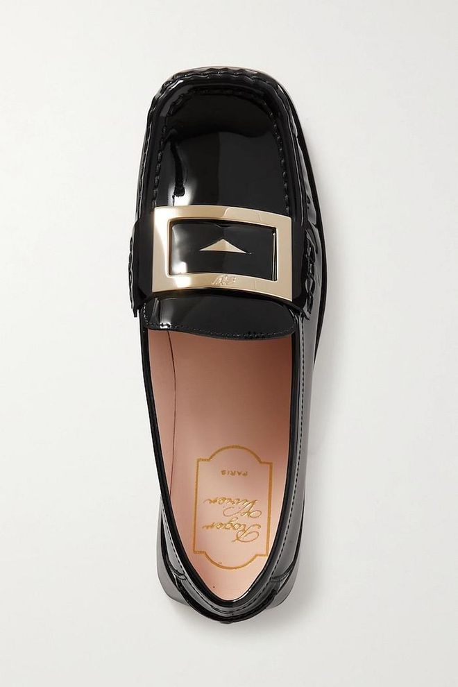 Preppy Viv Embellished Patent-Leather Loafers, $1,652, Roger Vivier at Net-a-Porter