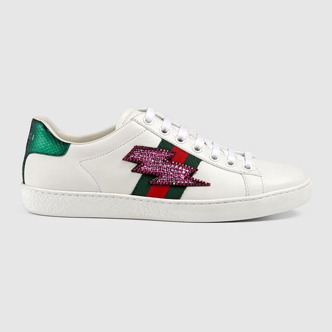 Talk about celebrating National Day in style: Gucci's revamped Ace sneakers are the perfect way to wear your patriotism on your feet. Plus everyone knows what the lightning symbol stands for anyway (wink wink).