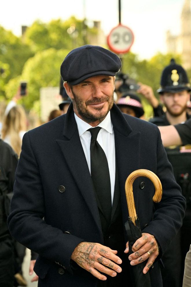David Beckham Visits Queen Lying In State