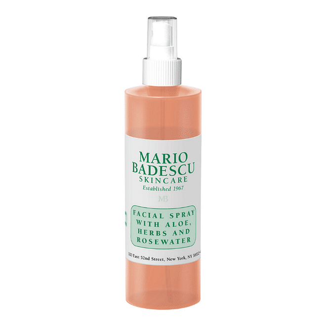 Infused with a soothing blend of aloe, herbs and rosewater, this is perfect for keeping at your desk or in your handbag to replenish skin with moisture.