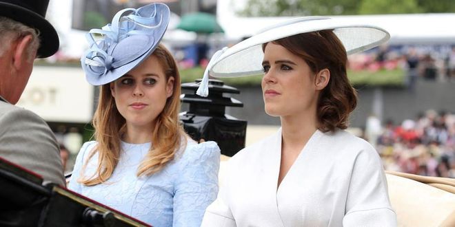 Princess Beatrice and Princess Eugenie brought their inimitable hat game to the Royal Ascot.
Photo: Getty