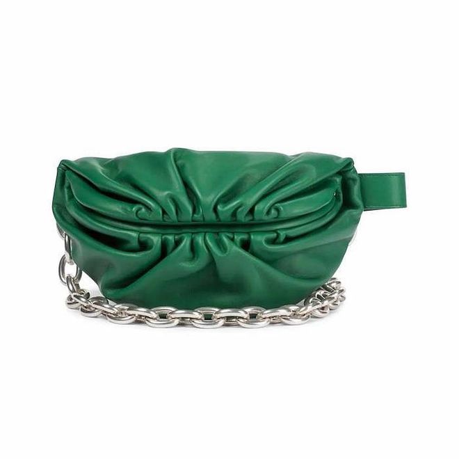 The Chain Pouch Leather Crossbody Bag, S$3,090, Bottega Veneta at Mytheresa