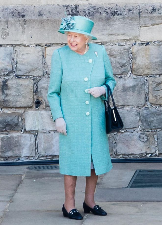 The monarch looked delighted as she arrived at the birthday ceremony. Despite the cancelation of this year's Trooping the Colour, Queen Elizabeth seemed to enjoy watching a special parade by the 1st Battalion Welsh Guards.