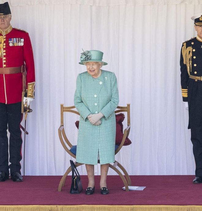 It seemed as though Queen Elizabeth was incredibly happy with the special ceremony held in her honour at Windsor Castle in place of Trooping the Colour.