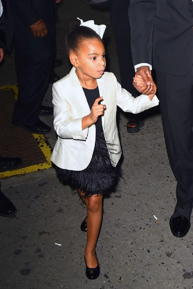 When the toddler and her parents arrived at the CFDA Awards, she waved her finger and faced the paparazzi with one message: "No pictures." If Beyoncé and Jay Z plan on keeping their newborns' identity private, Blue will make a great security guard.