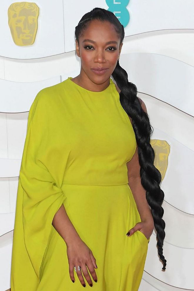 Naomi Ackie's envy-inducing braid was long but loose, for a soft yet statement style.

Photo: Getty