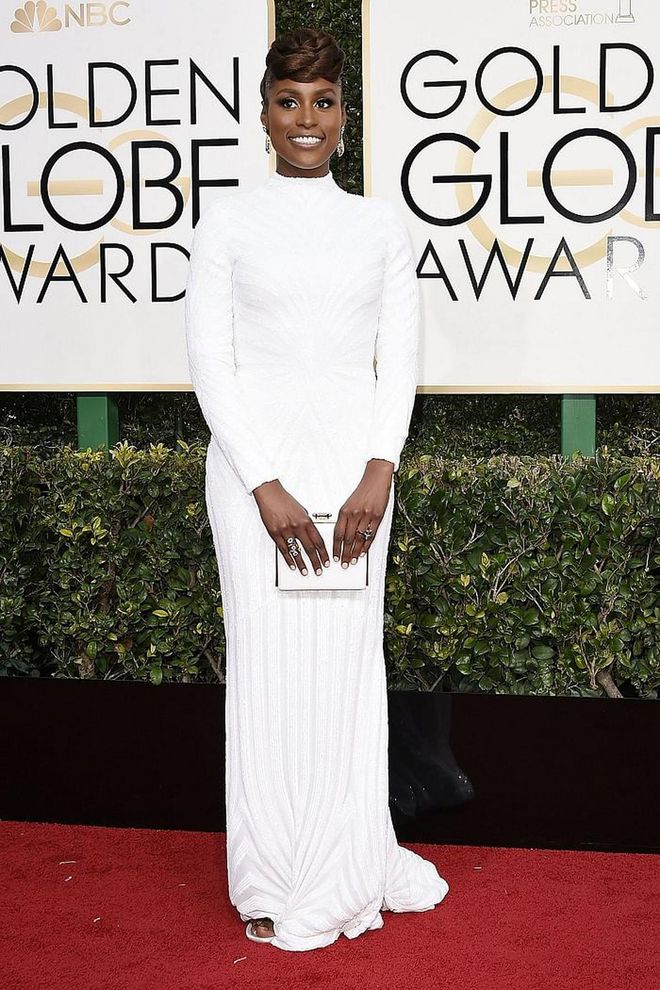 Issa Rae's all-covered up Christian Siriano felt like a sleek, minimal take on red carpet glam - the same would apply for the bride who dared to wear something this clean and contemporary down the aisle. 