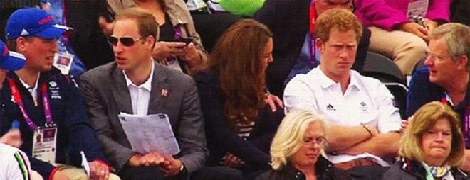 This iconic GIF tells the fascinating story of this one time when Harry was visibly pissed AF despite being at a public event, and had no qualms about ignoring both Kate Middleton and the man next to him as they talked to each other. Again, bad to the bone.