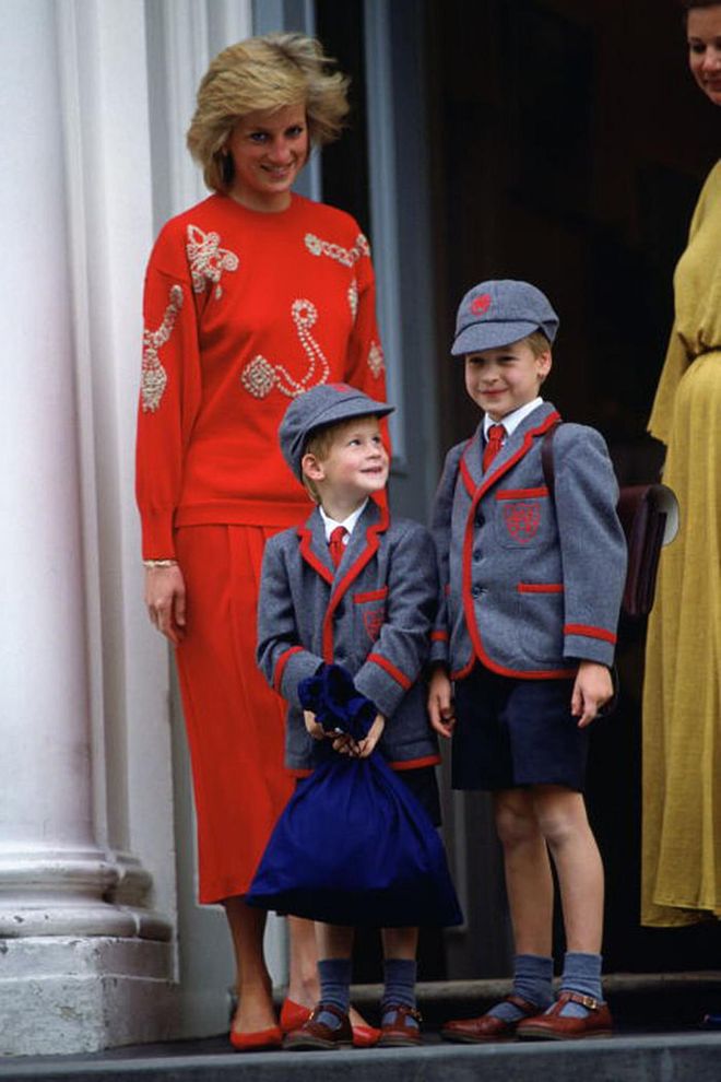 At his mother's insistence, William became the first heir to the throne to attend public school — at Jane Mynor's nursery school near Kensington Palace. "The decision to have William, 3, develop his finger-painting skills among commoners showed the influence of Diana, Princess of Wales, who had worked in a nursery school herself when she was just a Lady," George Hackett wrote in Newsweek in 1985.