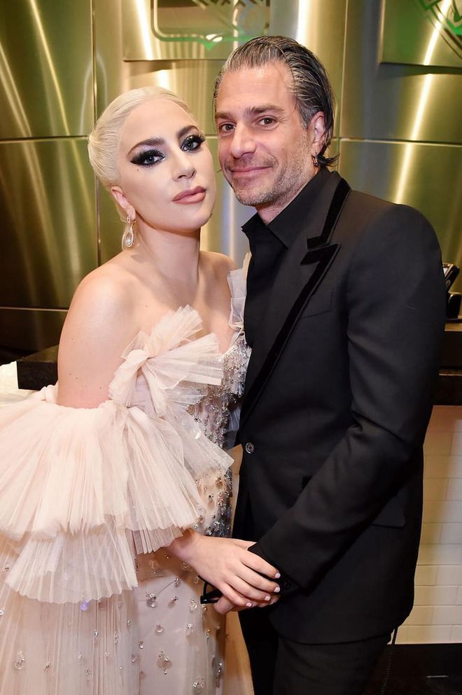 Lady Gaga and now-ex Christian Carino at the 2018 Grammy Awards.
Photo: Getty