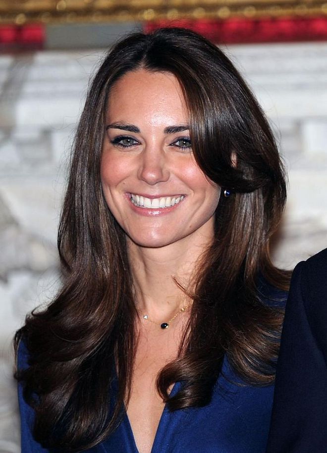 The Duchess of Cambridge’s iconic shiny blow-out made rich girl hair an instant must-have. “Everyone still asks for ‘the Kate,’” her then-hairstylist Richard Ward recently said. “There’s not really anyone new to rival Kate’s fabulous hair style.”

Photo: Anwar Hussein / Getty