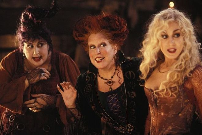 The perfect potion of camp and cult-classic status makes these witchy sisters from Hocus Pocus a natural fit for group Halloween getups. Photo: Disney 