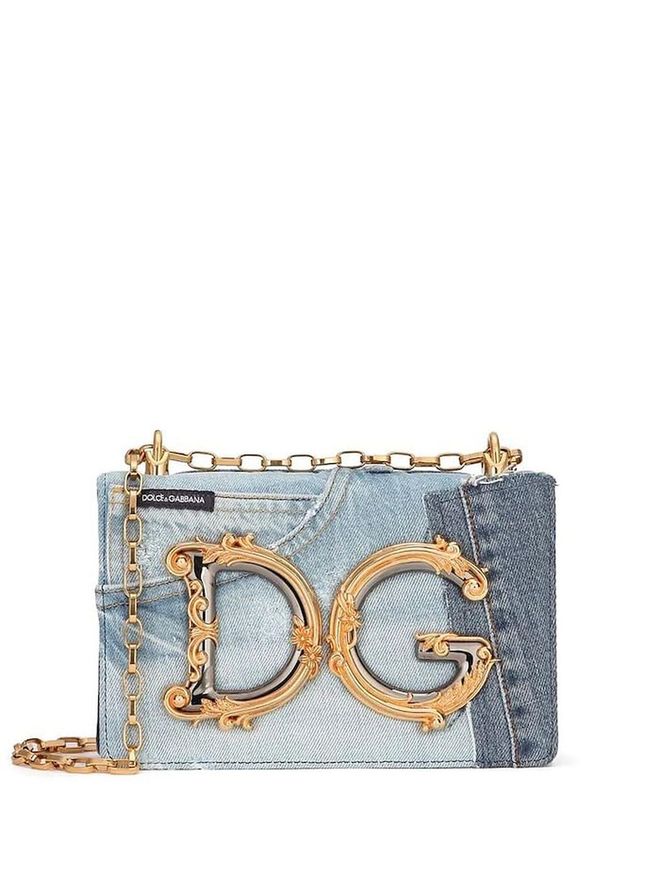 DG Girls Patchwork-Design Denim Bag, $3,100, Dolce & Gabbana at Farfetch