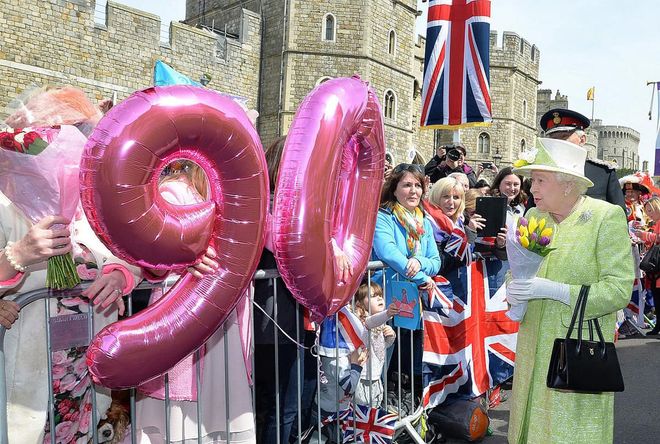 The Queen celebrates her 90th birthday at Windsor. Photo: Getty 