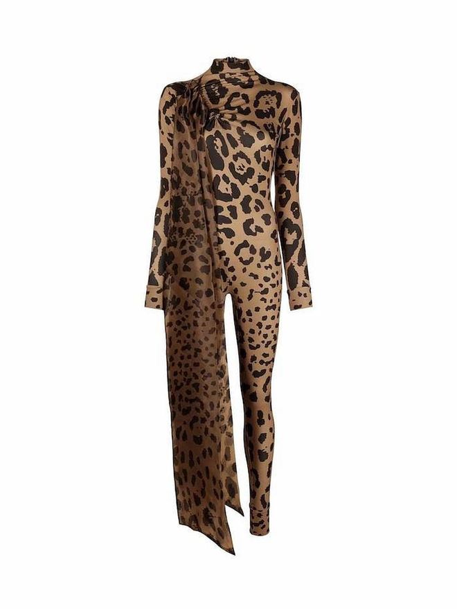 Leopard Print Bodycon Jumpsuit, $637, Atu Body Couture at Farfetch