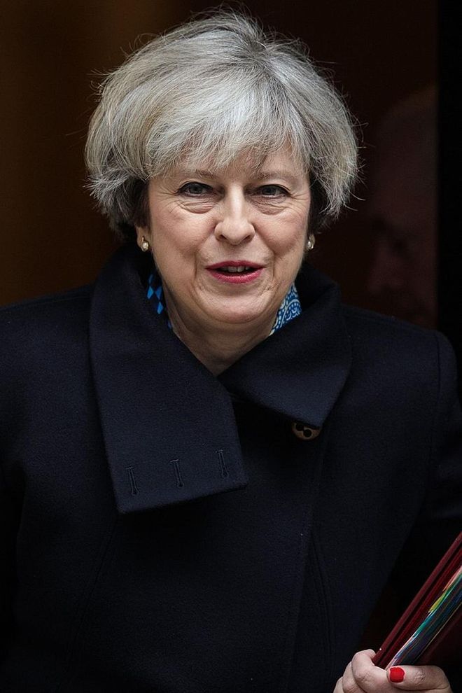 May is the second female Prime Minister of the U.K. after Margaret Thatcher. She was elected into office in July 2016 as the leader of the Conservative Party, succeeding David Cameron, who resigned after the Brexit referendum. Since coming into office, some of her main efforts have included guiding the U.K.'s exit from the European Union and tightening immigration. Photo: Getty 
