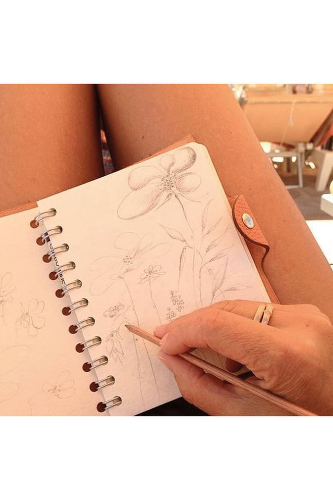 My notebook is essential anywhere I go. Thoughts, ideas and sketches must be jotted down immediately. That way I can keep them and return to them when the time is right. Hermès notebooks are a personal favourite.