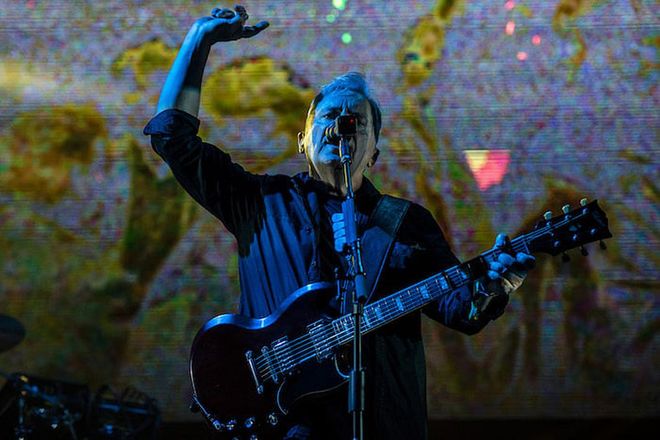 Bernard Sumner of British rock band New Order performing live at Sónar by Night 2016 in Barcelona. (Photo: TPG)