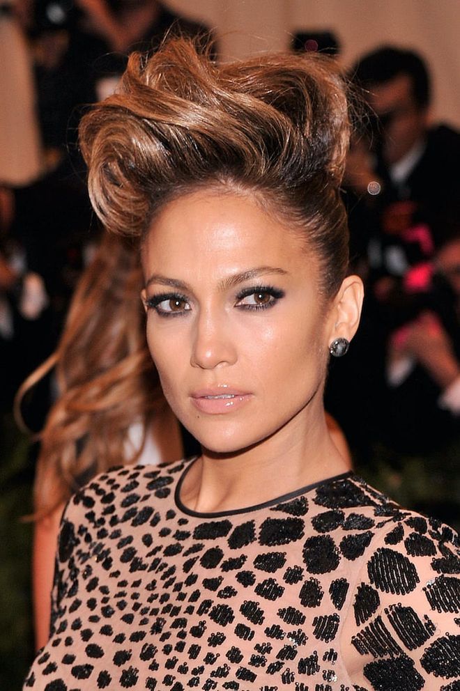 JLo isn't afraid to take hair risks, as evidenced by this punk faux-hawk back in 2013.