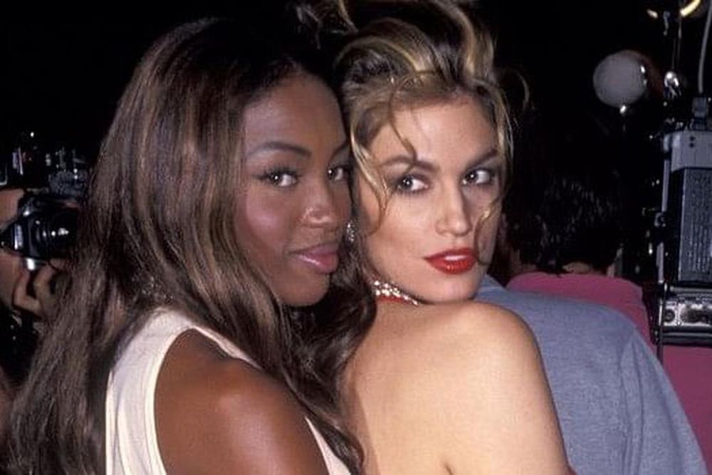 Naomi Campbell and Cindy Crawford