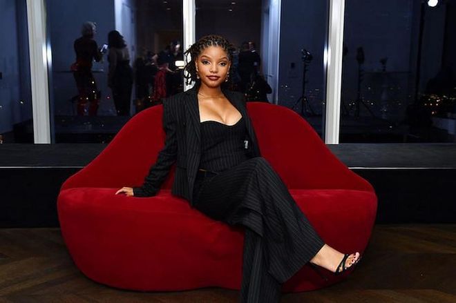 Halle Bailey attends Iris' party. (Photo: Getty Images)