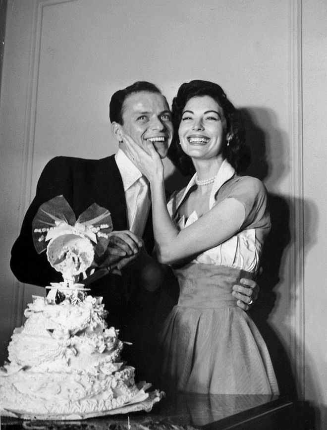 Marrying Frank Sinatra in 1951. Awww!