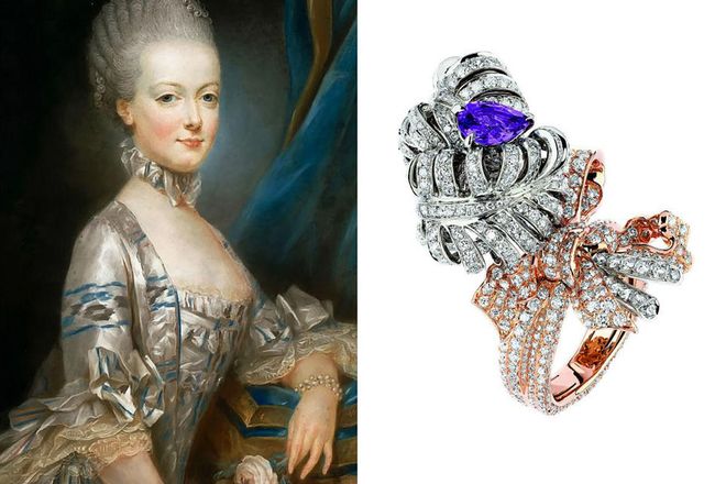 The lady of the house gets a ring that echoes her hairstyle.