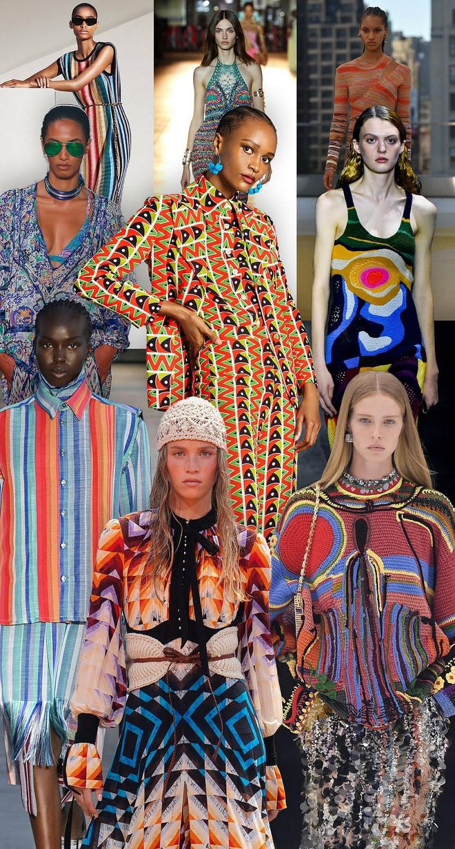 Pictured clockwise from top left: Loro Piana, Etro, Jonathan Simkhai, Gabriela Hearst, Givenchy, Paco Rabanne, Kenneth Ize, Isabel Marant, Duro Olowu. (Photos: Getty Images)
