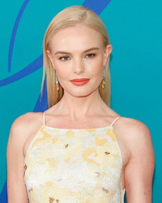 Kate Bosworth was a vision in coral eye shadow, blusher and lipstick. 

Photo: Getty Images