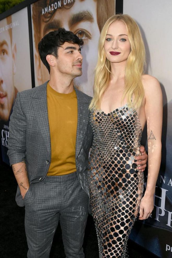 Nick isn't the only Jonas brother with a beautiful actress on his arm. Joe slid into the DMs of Game of Thrones star Sophie Turner, and the rest is history.

"He's the most fun, energetic, positive person I've ever seen," Turner told Harper's Bazaar UK. "I'm pessimistic, so we balance each other out."

Photo: Getty